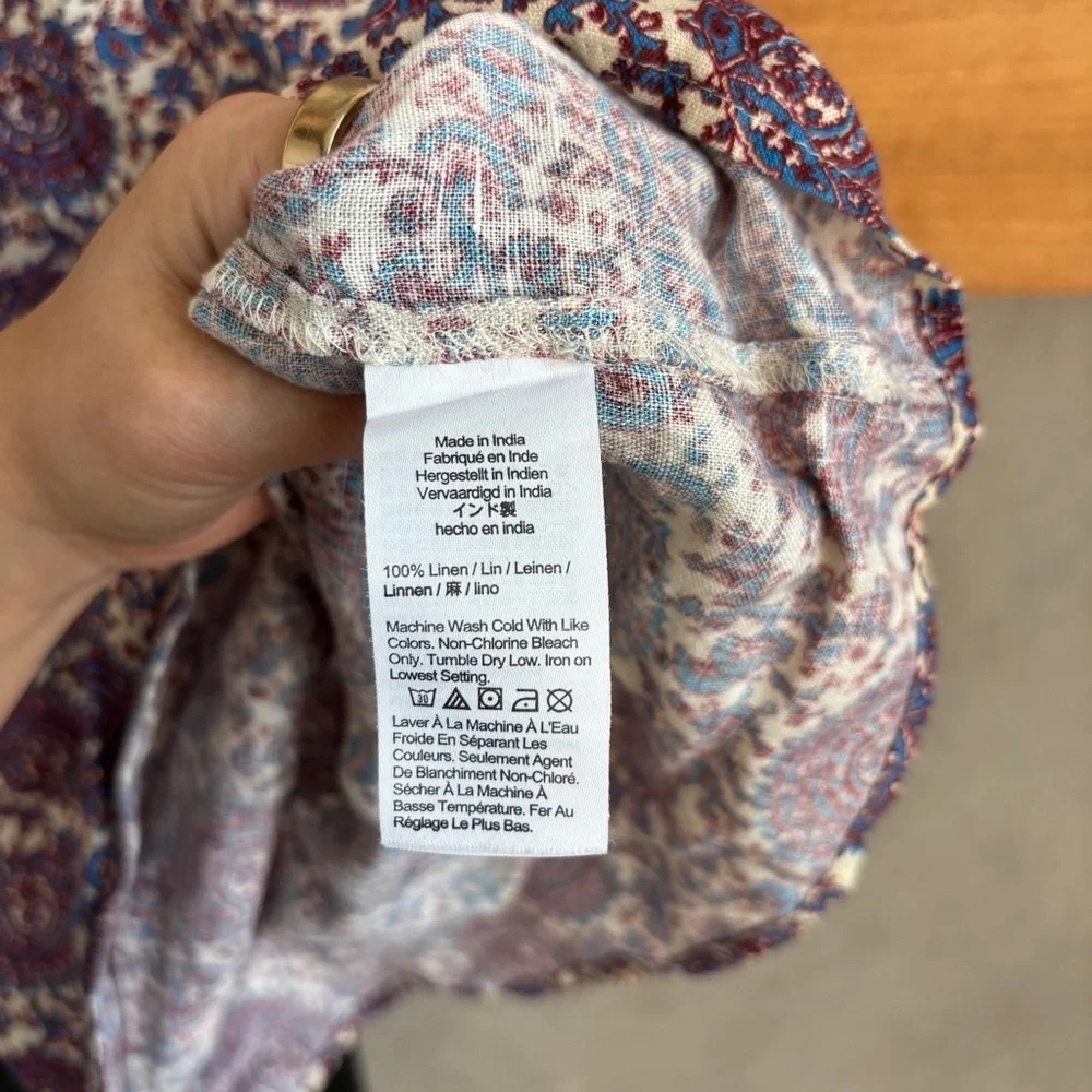 J. Crew 100% linen